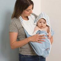 Das Smart Baby Towel – BAMBUS - Blue Stripes