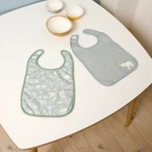 Set of 2 bibs - Green Tropic