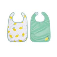 Set of 2 bibs - Happy Lemon