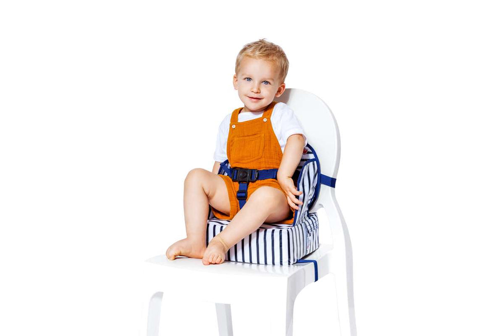 Easy Up Booster seat - Blue Stripes