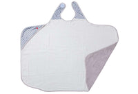 Smart baby towel - White Stars - Bamboo