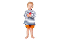 Waterproof smock - Blue Stripes